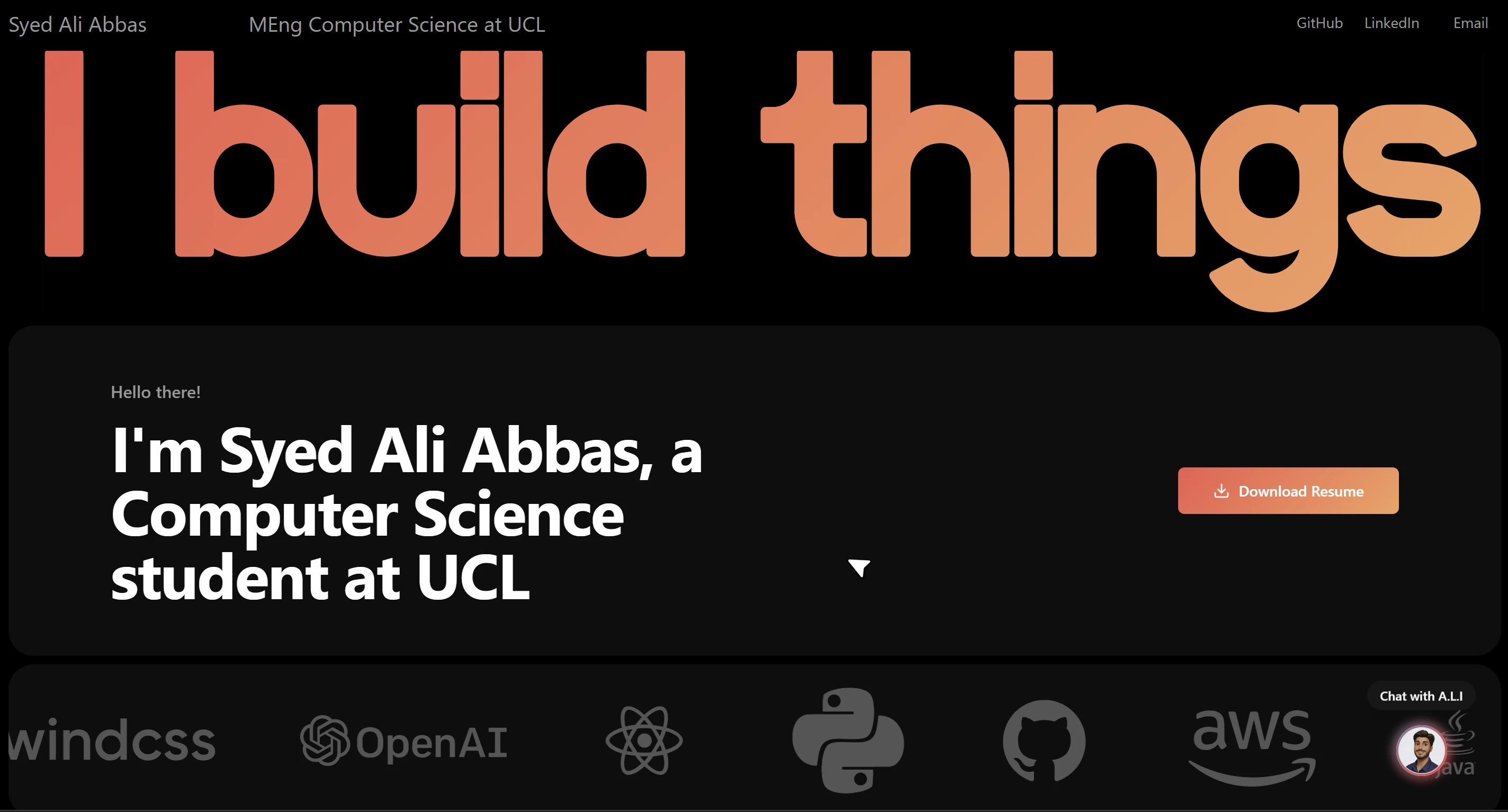 Syed Ali Abbas | AI Systems Engineer & Computer Science Student